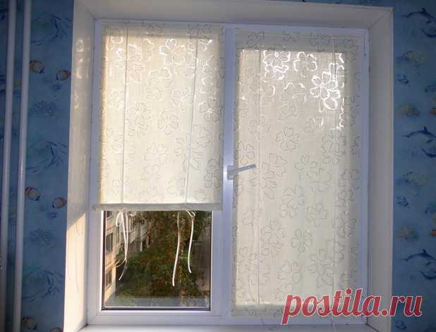 Шторки для окна на липучках — Сделай сам, идеи для творчества - DIY Ideas