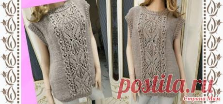 Красивый жилет с узором от Хитоми Шида. Спицы. Описание+ видео в источнике. - ВЯЗАНАЯ МОДА+ ДЛЯ НЕМОДЕЛЬНЫХ ДАМ - Страна Мам