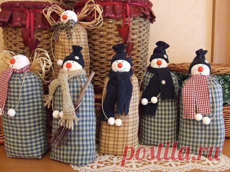 My toys: Snowman. Patterns.Снеговик. Выкройки.