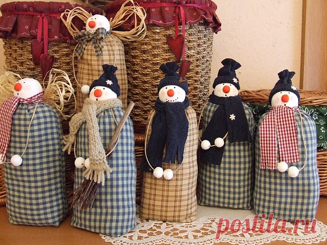 My toys: Snowman. Patterns.Снеговик. Выкройки.