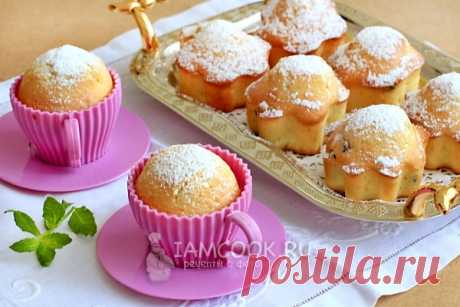 Кексы с изюмом в формах