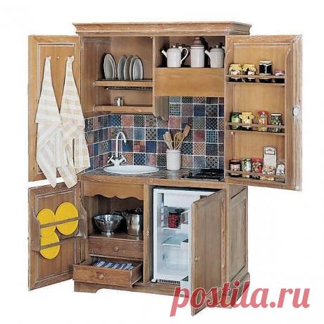 Мини-кухня - идеальное решение для маленьких квартир | Как украсить свой дом. Предметы интерьера, аксессуары для дома, дизайн своими руками!