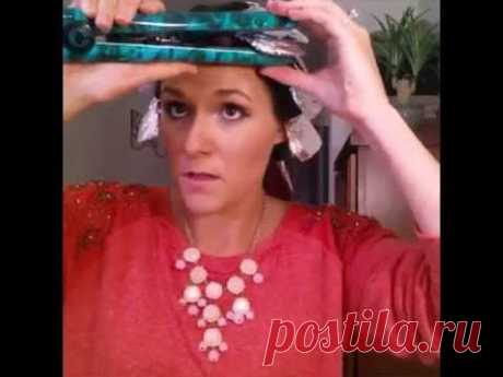 Crazy way to curl your hair - YouTube