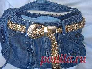 Сумка из старых джинсов, МК | Переделки | Само Совершенство