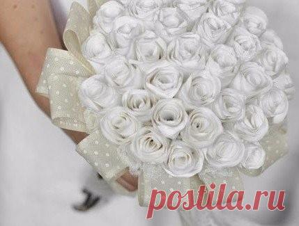 ​Шикарный букет из обычной бумаги