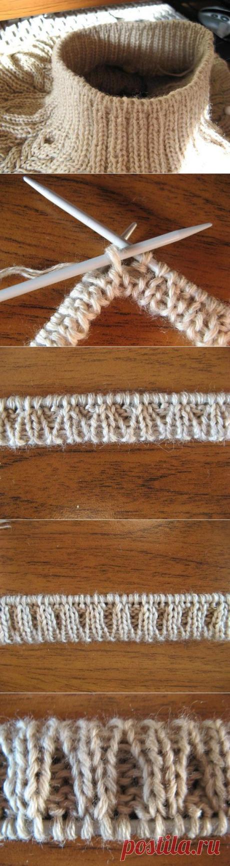 Эластичная резинка 2х2. 
Несколько вариантов