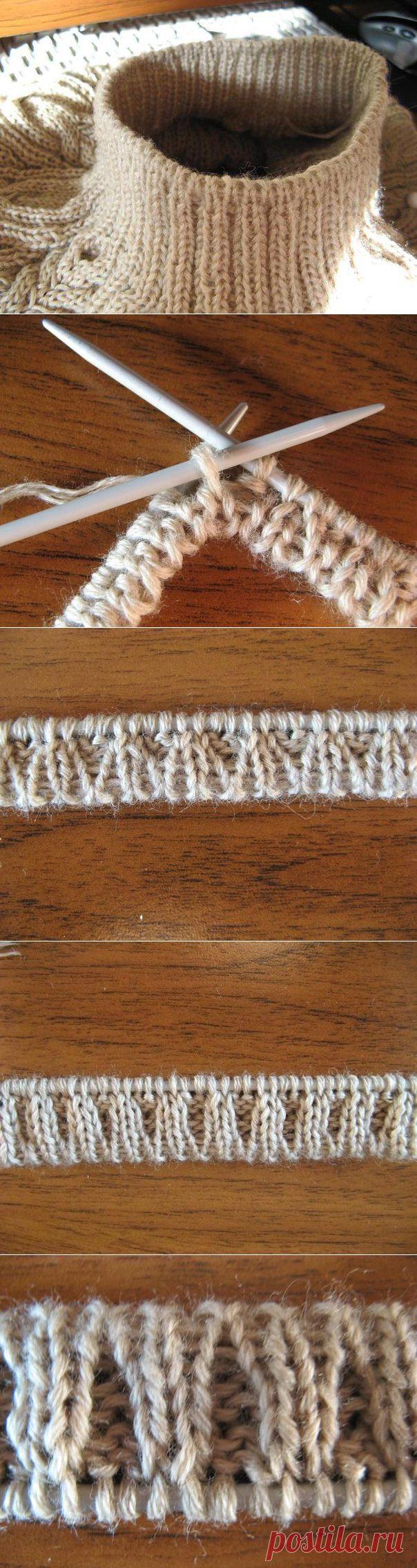 Эластичная резинка 2х2. 
Несколько вариантов