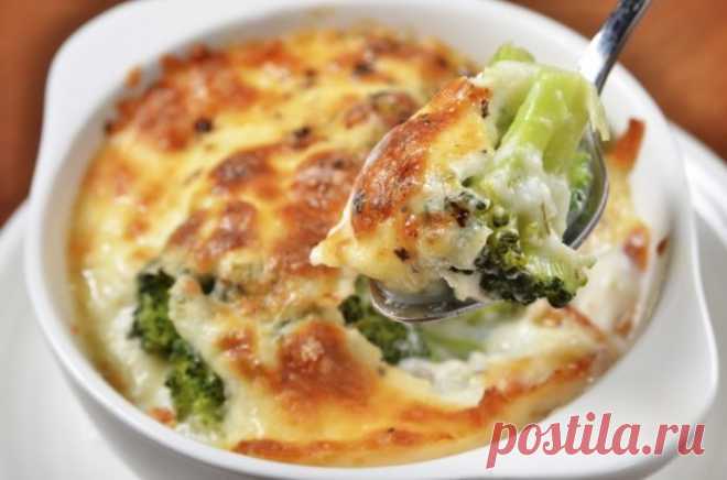 Запеканка мясная с брокколи — рецепт