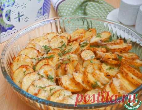 Запеченный в духовке пряный картофель