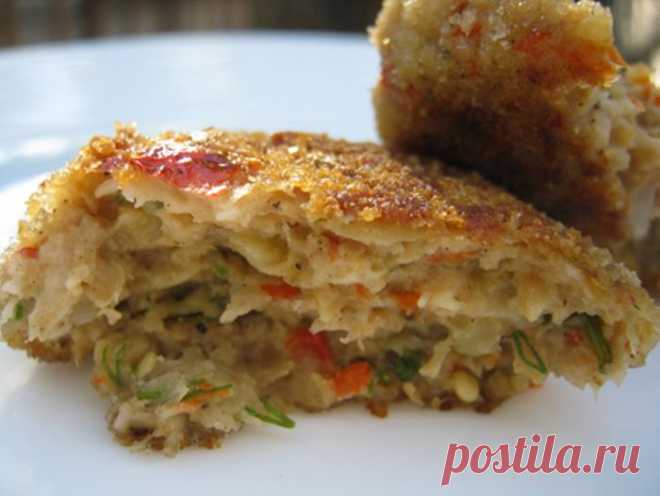 Куриные котлеты с баклажанами