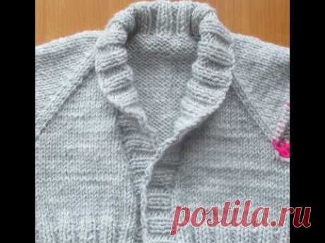 Планка резинкой 2х2 и шалевым воротником Расчет и вязание Мастер класс