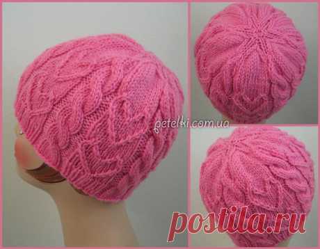 Шапочка спицами Sweetheart Beanie by Gretchen Tracy. Как вязать