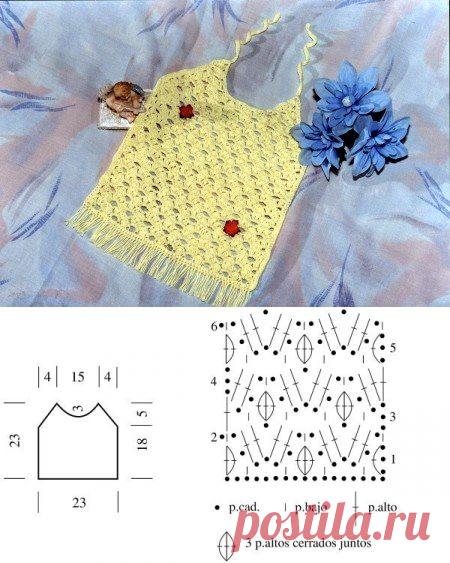 Топ крючком - узор.
