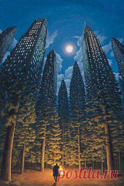 Картины-головоломки канадского художн / Удивительное искусство