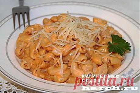 Макароны в сырном соусе | Харч.ру - рецепты для любителей вкусно поесть