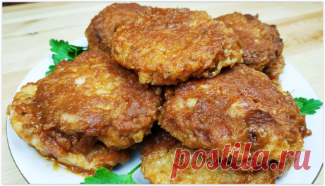 Бесподобные луковые котлеты - очень бюджетный вариант, а на вкус - как с мясом!