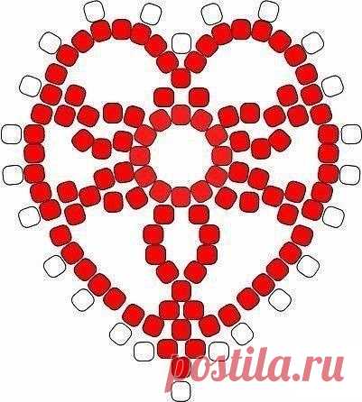 Сердечки из бисера
