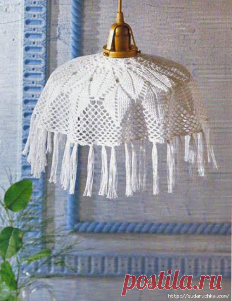 Абажур - вязанный крючком. Схема.