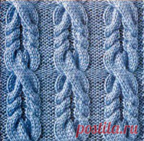 Красивый узор спицами. Араны.