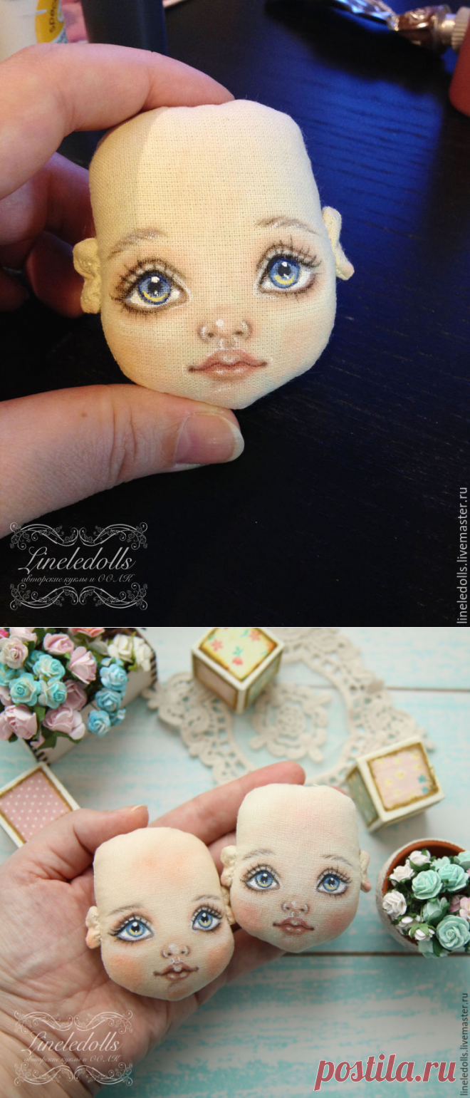 Как нарисовать личико текстильной кукле - Ярмарка Мастеров - ручная работа, handmade