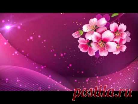 Фон для видеомонтажа Весенний цвет HD