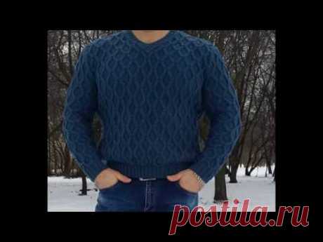 Мастер класс. Расчеты на мужской пуловер. 1 часть.