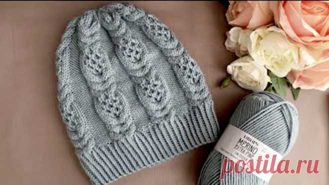 Замечательная шапочка! Отличная работа! (Вязание спицами) – Журнал Вдохновение Рукодельницы
