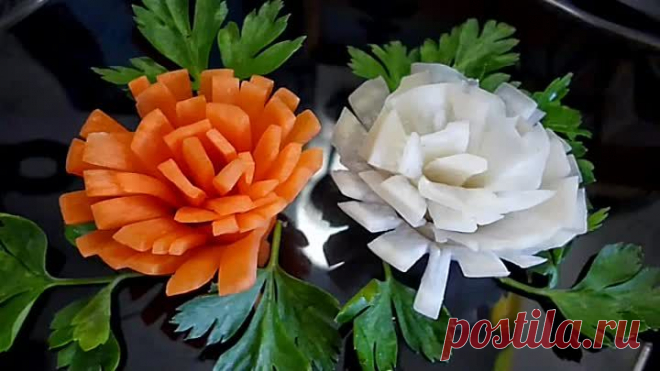 ХРИЗАНТЕМЫ ИЗ МОРКОВИ