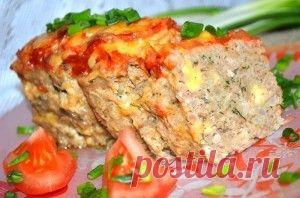 Мясной хлебец с сыром