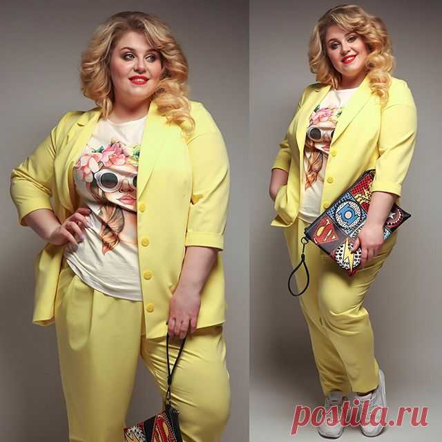 Готовые Look для женщин Plus size 
Много о одежде для полных на сайте МОДНАЯ ЖЕНЩИНА http://polnymledi.ru/tag/razmer-xxl/