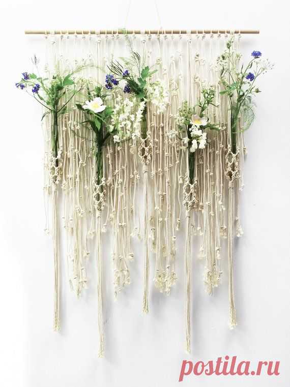 Macrame Wall Hanging Macrame Hanging Large Macrame FLOWER | Etsy