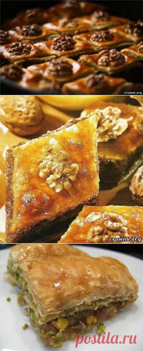Рецепт: Медовая пахлава - Рецептики сладкие -