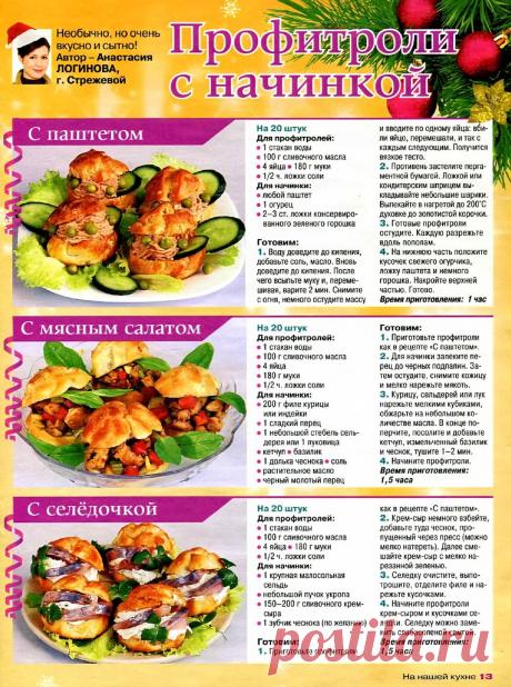 Профитроли с начинкой