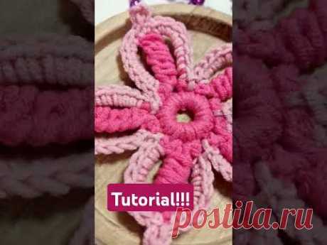 #crochetideas #crochetflowers #crochetforbiggners #вязанаквітка #вязаныйцветок