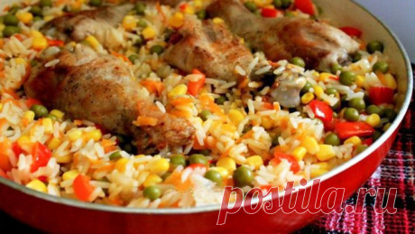 Курица и рис с овощами. Рецепт из Каталонии » Вкусно и полезно