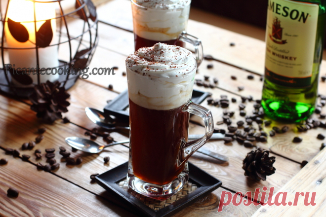 Кава по-ірландськи з медом (Irish Coffee) | Picantecooking