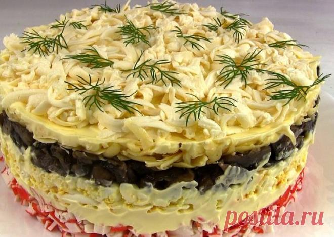 (3) Нереально вкусный крабовый салат 