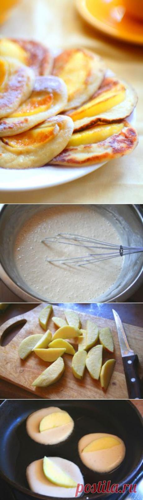 Оладьи с яблоками и сливочным сыром | Кулинарные рецепты от Ксении
