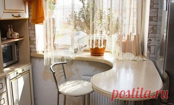 Столешница вместо подоконника
