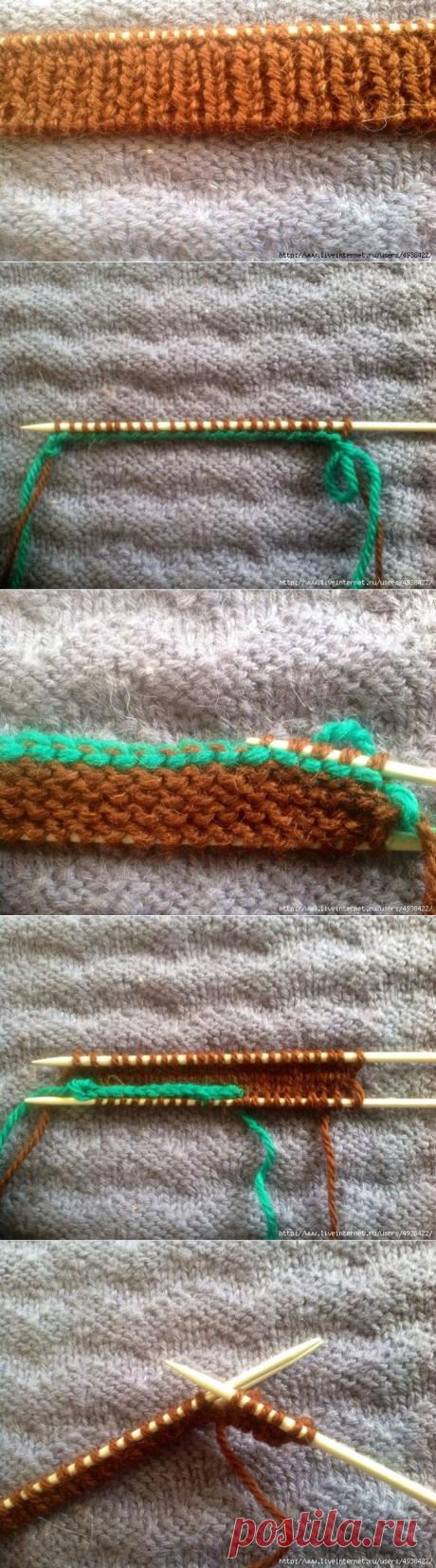 Альтернатива итальянскому набору петель. Вяжем резинку