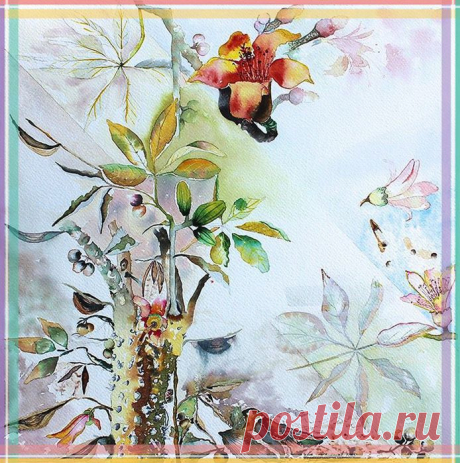 ~ Из Индии, Vijay Kiyawat акварелист ~