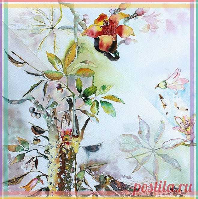 ~ Из Индии, Vijay Kiyawat акварелист ~