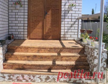 Расписываем старое крылечко