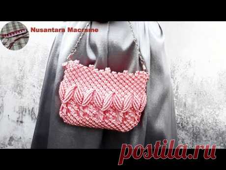 Tas Tali Macrame Bunga Tulip I Tulip Macrame Bag #MacrameBag #Fashion #TaliKur #TasMacrame