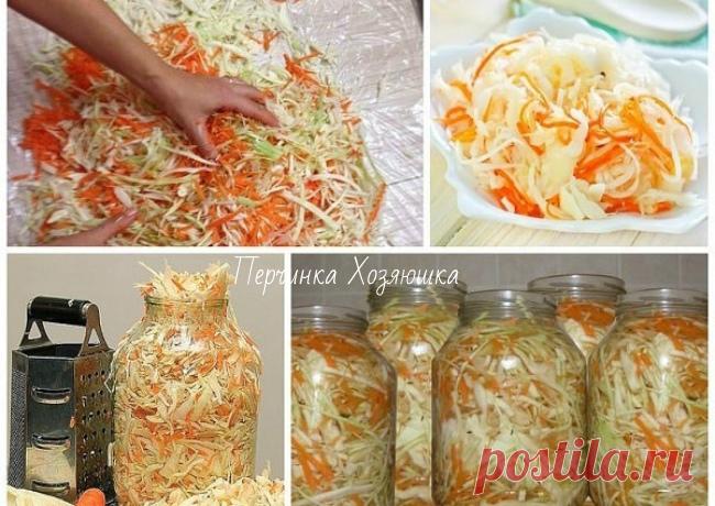 Квашеная капуста в банках - Заготовки от Перчинки - Perchinka Hozyayushka.ru