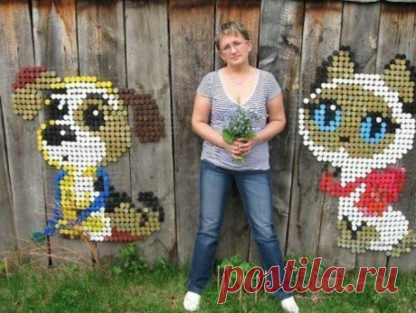 Поделки из пластиковых крышек