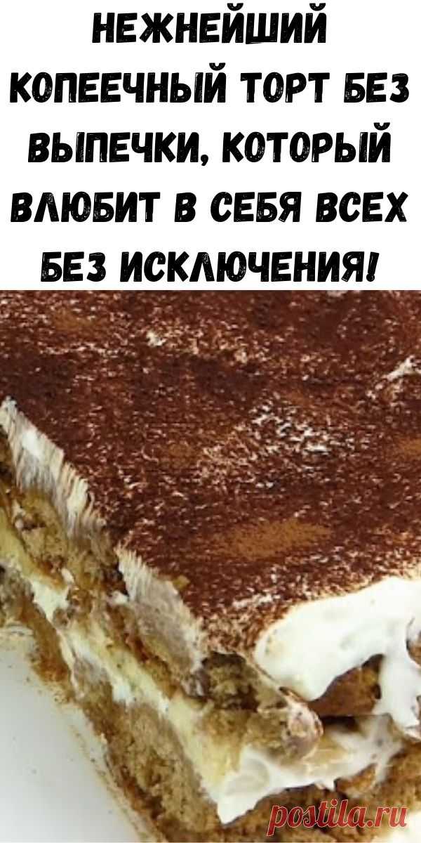 Нежнейший копеечный торт без выпечки, который влюбит в себя всех без исключения!