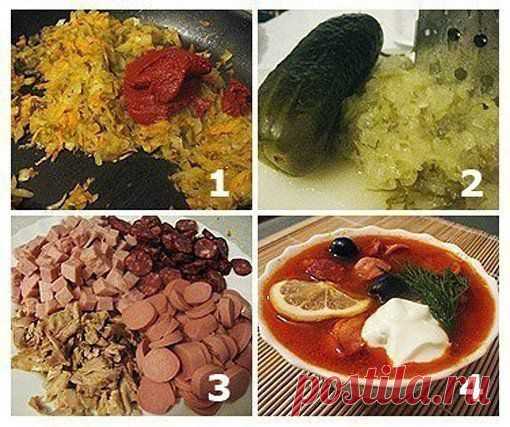очень вкусная Мясная солянка