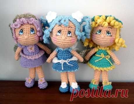 Куколка Фея амигуруми. Схемы и описания для вязания игрушек крючком!