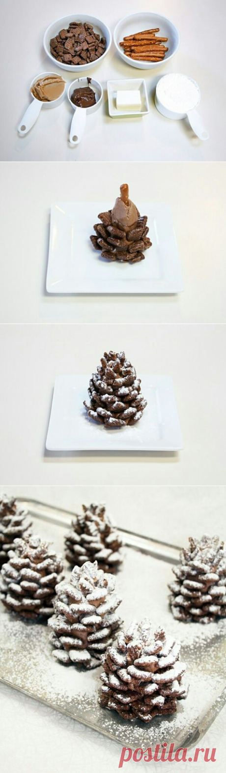 Заснеженные съедобные шишки DIY / Рецепты и идеи съедобного декора / ВТОРАЯ УЛИЦА